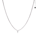 Collana-uncinetto-croce-con-zirconi-Argentofilato-in-argento-925