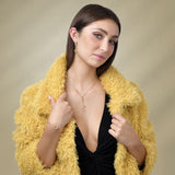 Indossato_Orecchino Crochet Rings cerchio pendente piccolo