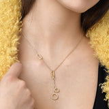 Indossato_Collana_Argentofilato_Crochet_Rings_Doppio_pendente_Dettaglio