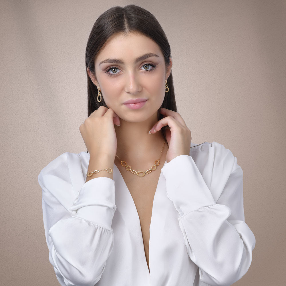Indossato_Collana_Argentofilato_Crochet_Rings_Ovale