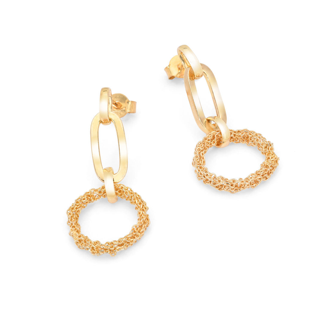 Orecchino_Argentofilato_Crochet_Rings_Cerchio_Maglia_Allungata