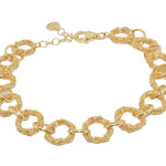 Bracciale-Catena-a-Mano-Grande-Alternata-Argentofilato-in-argento-925-oro-giallo