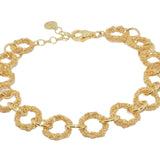 Bracciale-Catena-a-Mano-Grande-Alternata-Argentofilato-in-argento-925-oro-giallo