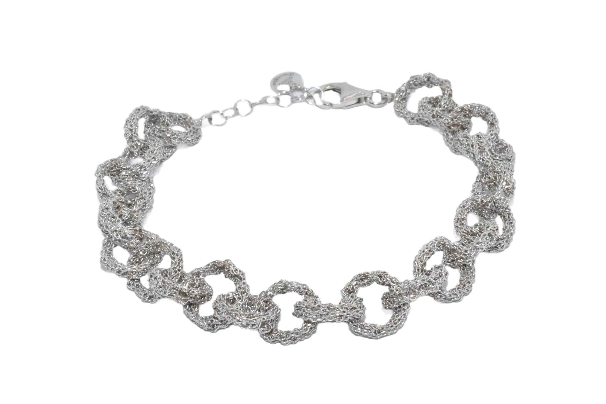 Bracciale-Catena-a-Mano-Grande-Argentofilato-in-argento-925