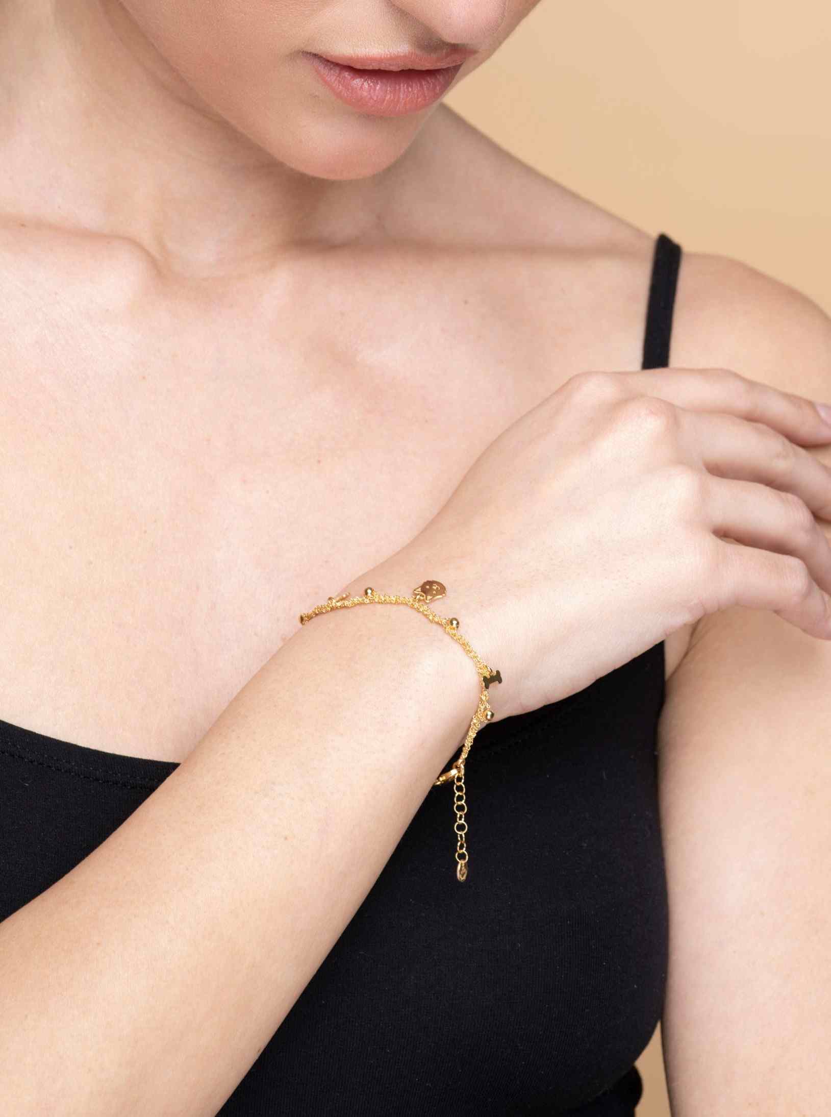 Bracciale-Charms-Cane-Osso-Argentofilato-in-argento-925-indossato