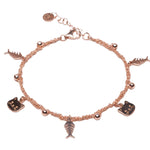 Bracciale-Charms-Gatto-Lisca-Argentofilato-in-argento-925-oro-rosa