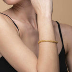 Bracciale-a-maglia-con-palline-Argentofilato-in-argento-925-indossato