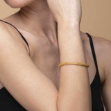 Bracciale-a-maglia-con-palline-Argentofilato-in-argento-925-indossato