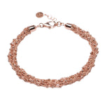 Bracciale-a-maglia-con-palline-Argentofilato-in-argento-925-oro-rosa