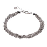 Bracciale-a-maglia-con-palline-Argentofilato-in-argento-925