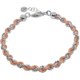 Bracciale-intrecciato-colorato-arancione-Argentofilato-in-argento-925