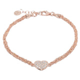 Bracciale-uncinetto-Cuore-con-zirconi-Argentofilato-in-argento-925-oro-Rosa