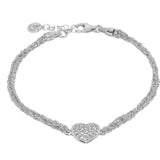 Bracciale-uncinetto-Cuore-con-zirconi-Argentofilato-in-argento-925