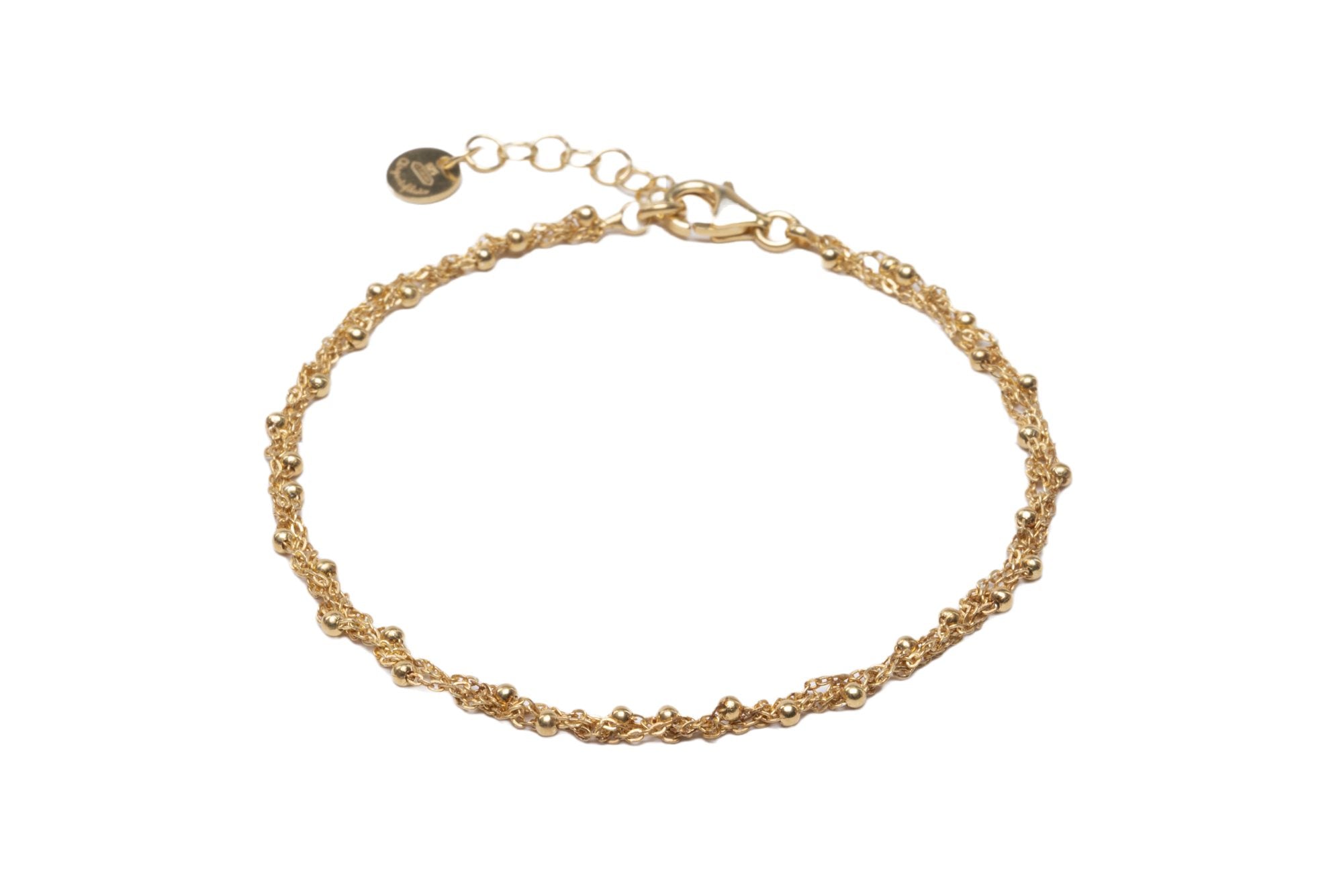 Bracciale-uncinetto-sparkle-025-con-palline-Argentofilato-in-argento-925-oro-giallo