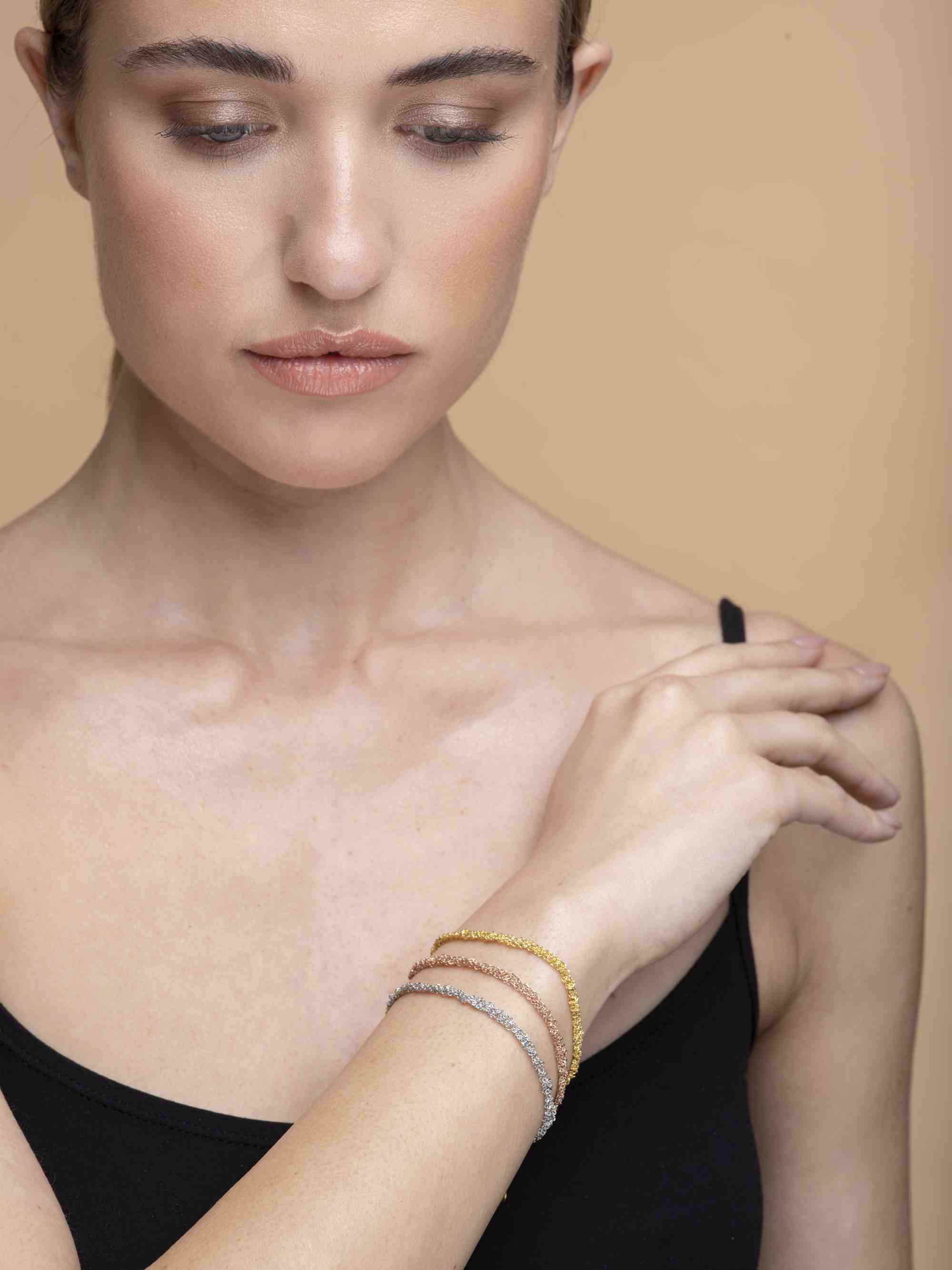 Bracciale-uncinetto-sparkle-035-Argentofilato-in-argento-925-indossato