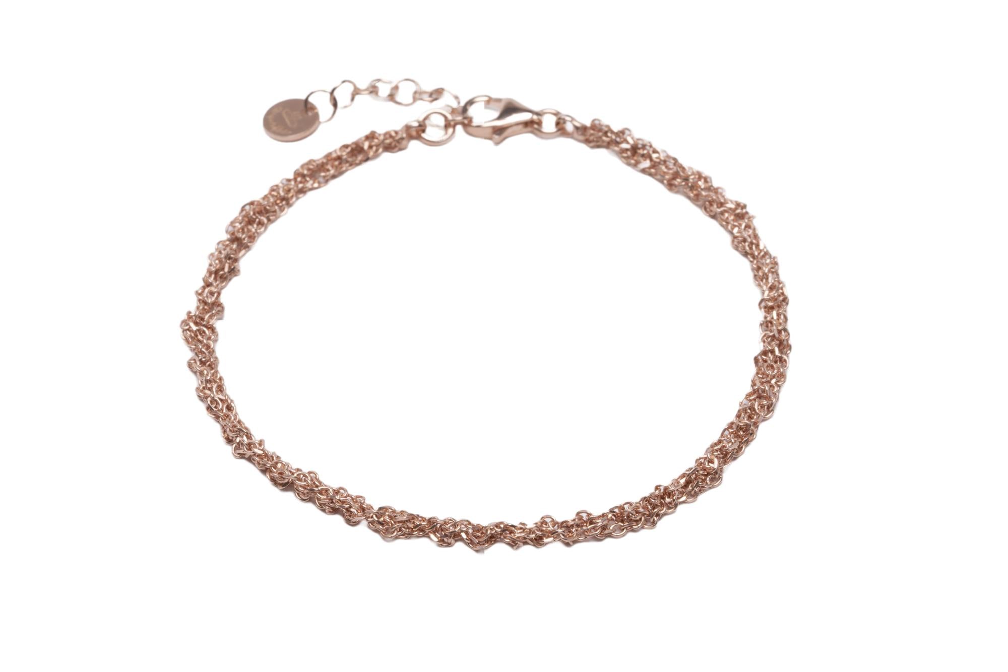 Bracciale-uncinetto-sparkle-035-Argentofilato-in-argento-925-oro-rosa