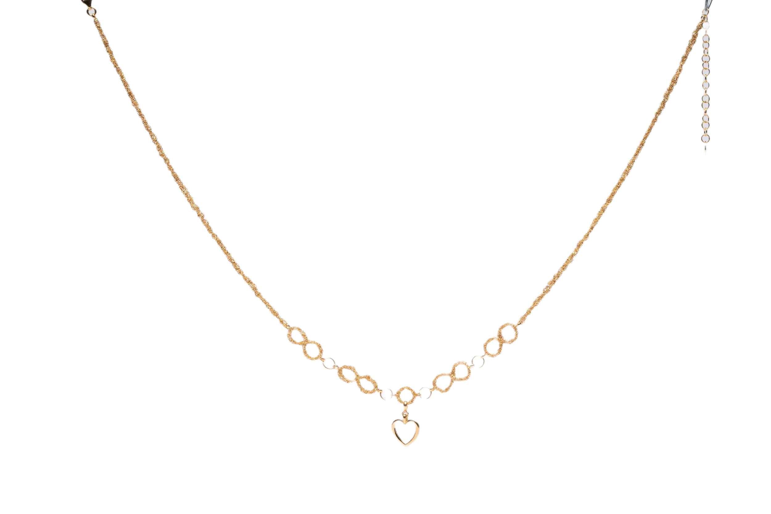 Collana-Catena-a-mano-infinito-Argentofilato-in-argento-925