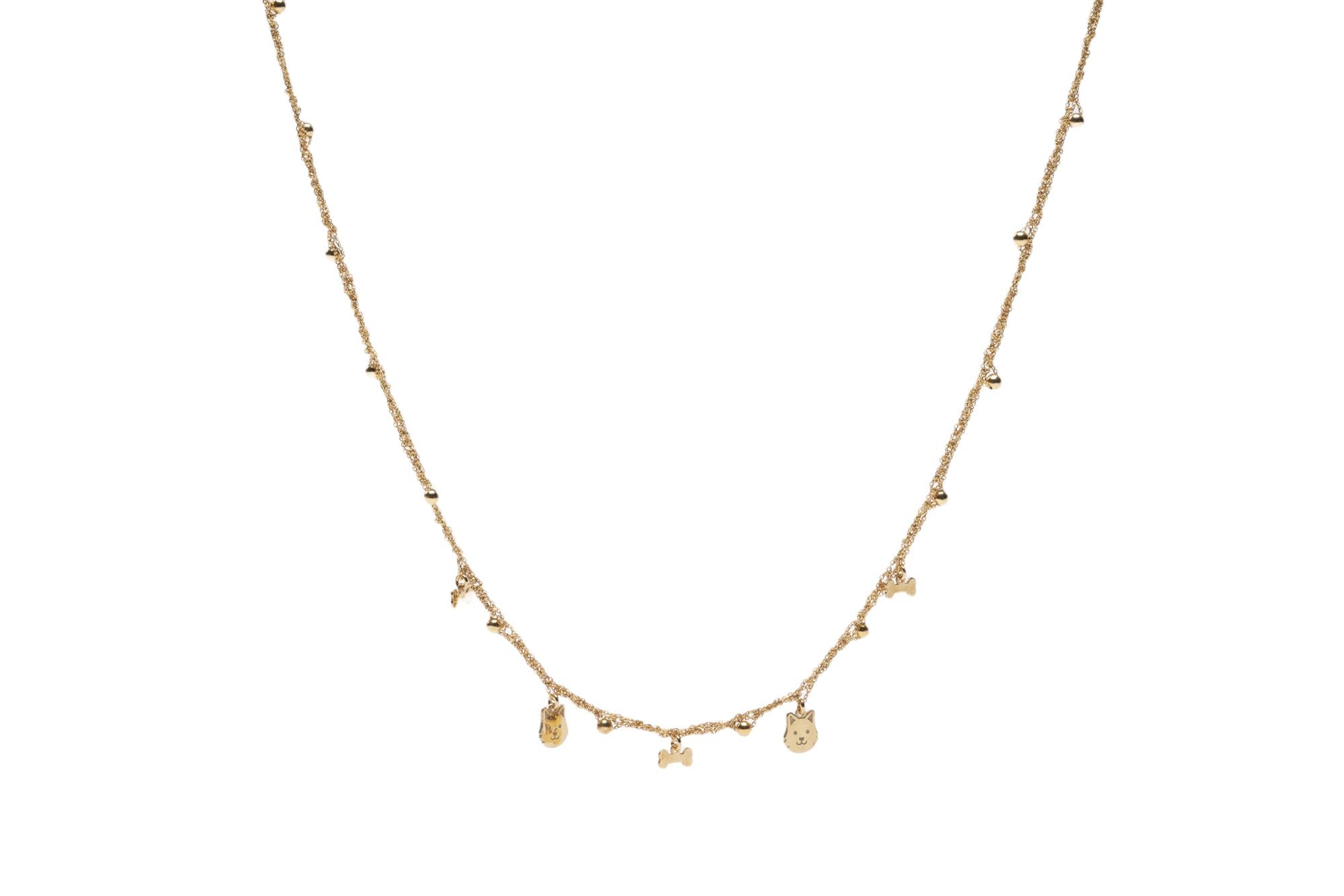 Collana-Charms-Cane-Osso-Argentofilato-in-argento-925-oro-giallo