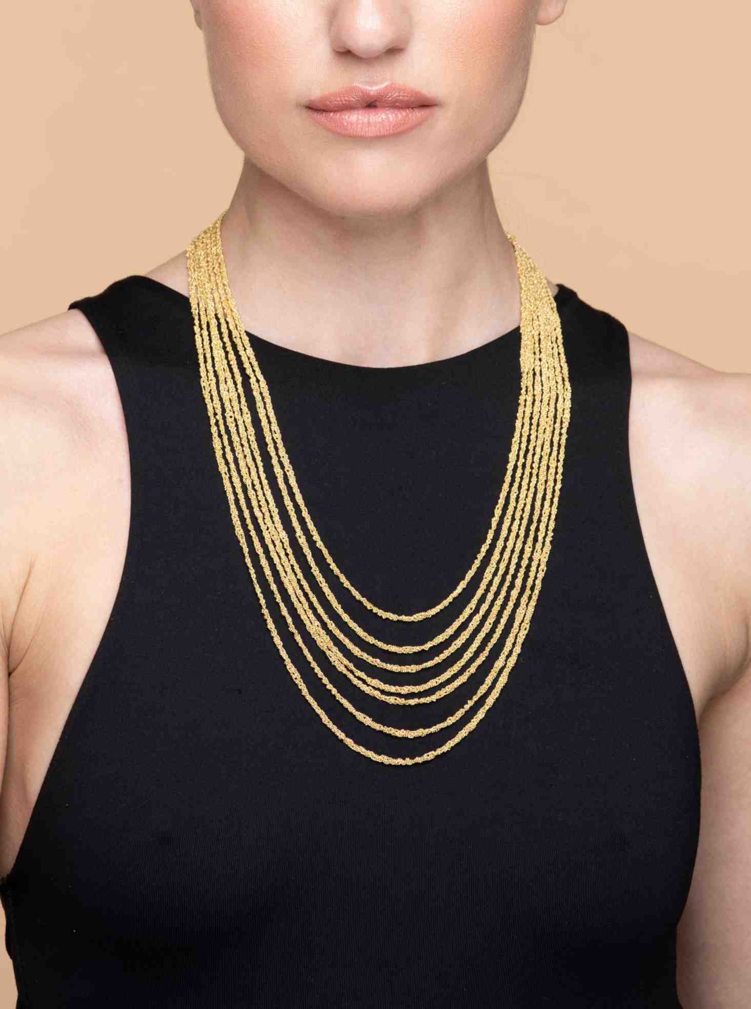 Collana-Multifilo-Argentofilato-in-argento-925-indossato