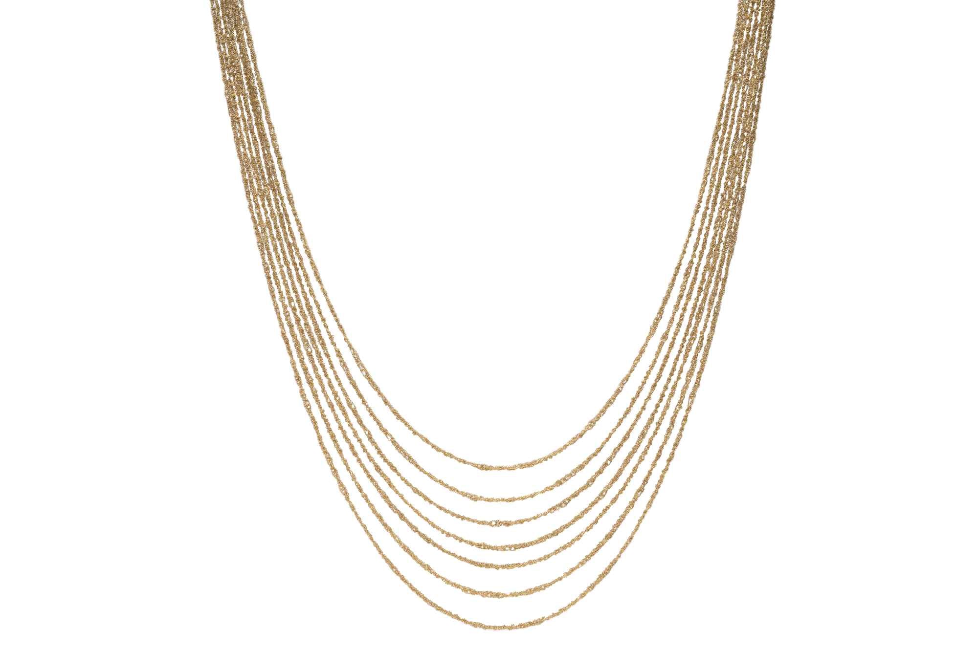 Collana-Multifilo-Argentofilato-in-argento-925