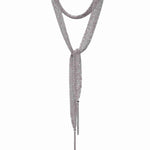 Collana-Sciarpa-a-maglia-grande-Argentofilato-in-argento-925