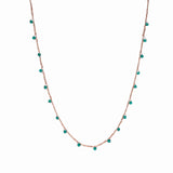 Collana-Uncinetto-rombi-verde-smeraldo-Argentofilato-in-argento-925-oro-rosa