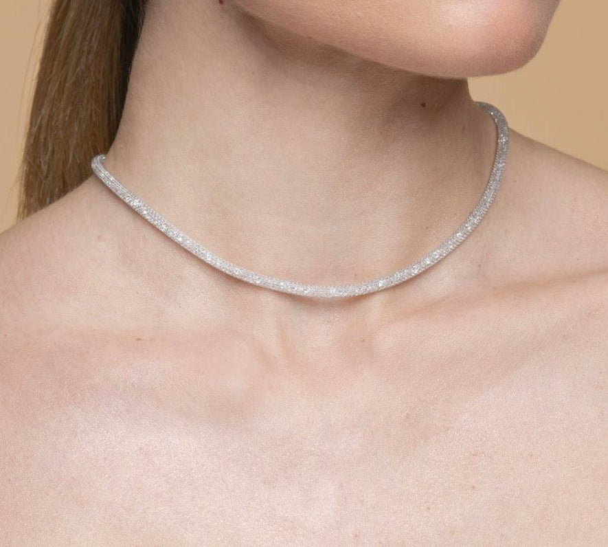 Collana-con-cristalli-Argentofilato-in-argento-925-indossato