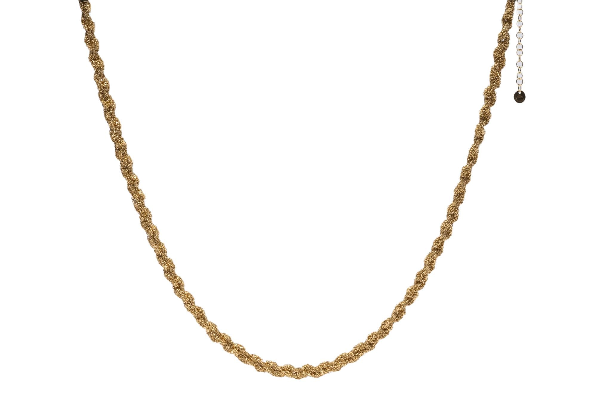 Collana-intrecciata-con-nodi-piccoli-Argentofilato-in-argento-925-oro-giallo