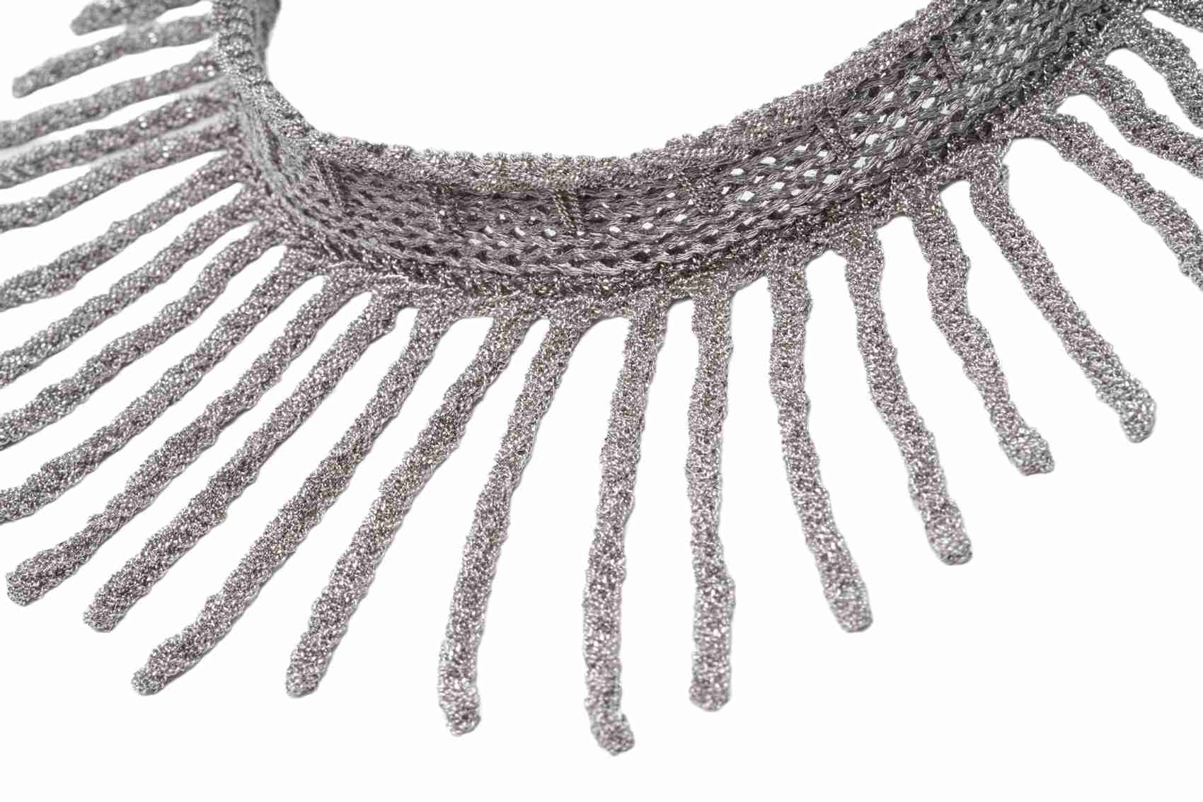 Collarino-con-frange-Argentofilato-in-argento-925-dettaglio