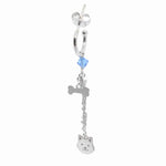 Orecchino-Charms-Cane-Osso-Argentofilato-in-argento-925