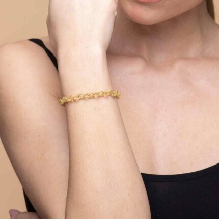 Bracciale-Catena-a-Mano-Argentofilato-in-argento-925-Indossato
