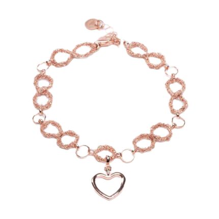 Bracciale-Catena-a-Mano-Infinito-Argentofilato-in-argento-925-Oro-rosa