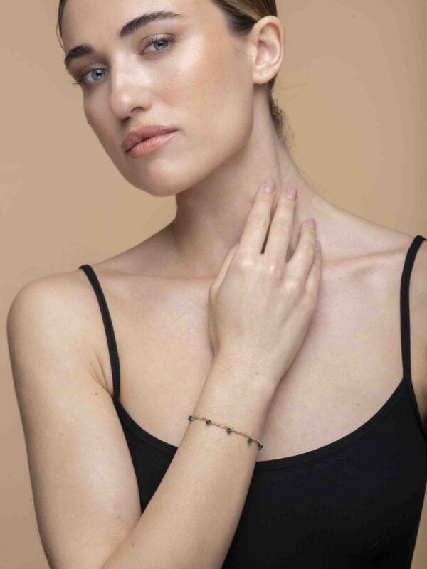 Bracciale-Uncinetto-rombi-Argentofilato-in-argento-925-indossato