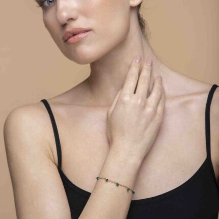 Bracciale-Uncinetto-rombi-Argentofilato-in-argento-925-indossato