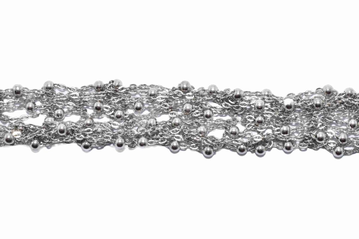 Bracciale-a-maglia-con-palline-Argentofilato-in-argento-925-dettaglio