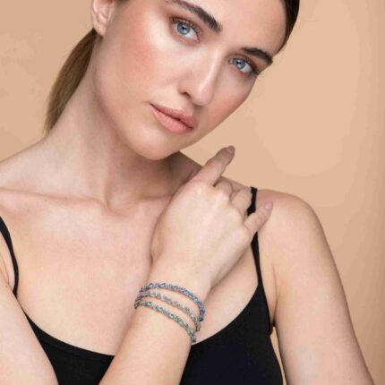 Bracciale-intrecciato-colorato-Argentofilato-in-argento-925-indossato