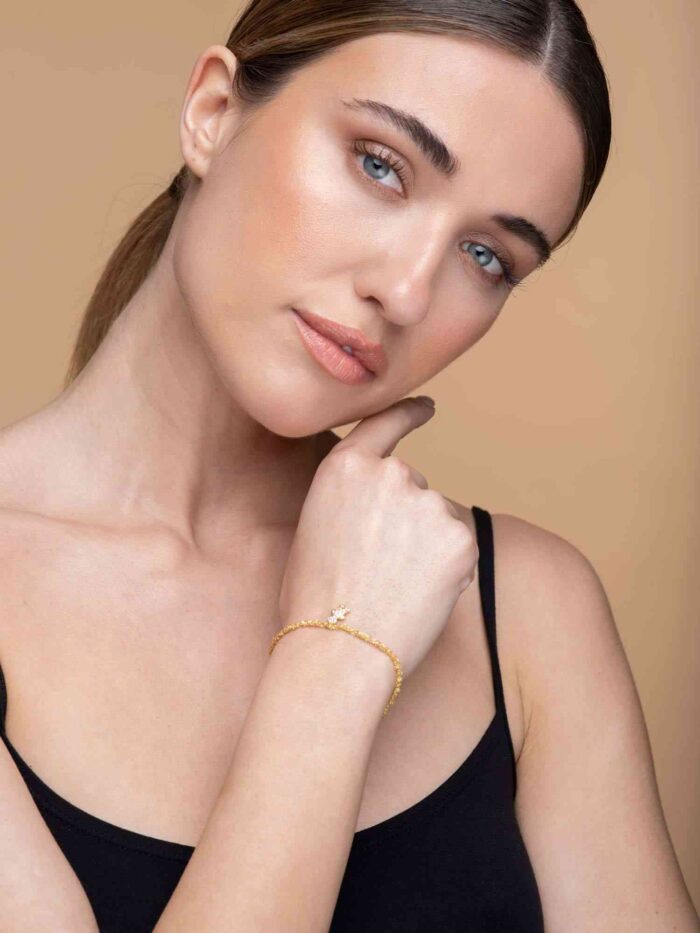 Bracciale-uncinetto-bambino-con-zirconi-Argentofilato-in-argento-925-indossato