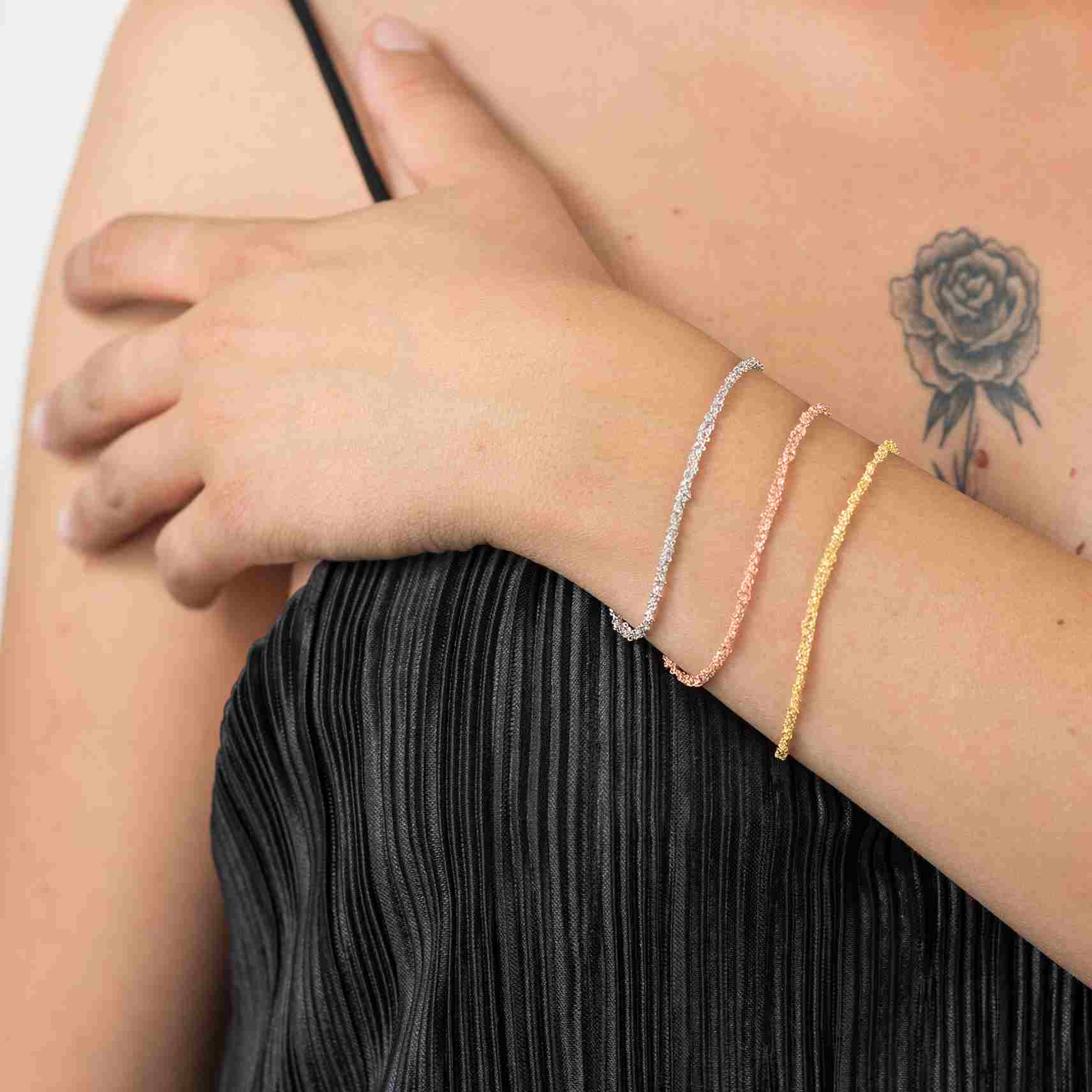 Bracciale-uncinetto-sparkle-025-Argentofilato-in-argento-925-indossato