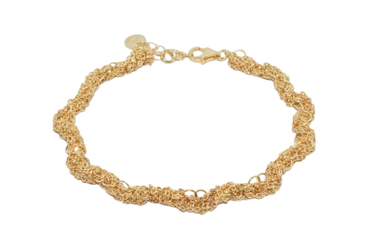 Bracciale-uncinetto-spirale-Argentofilato-in-argento-925-oro-giallo