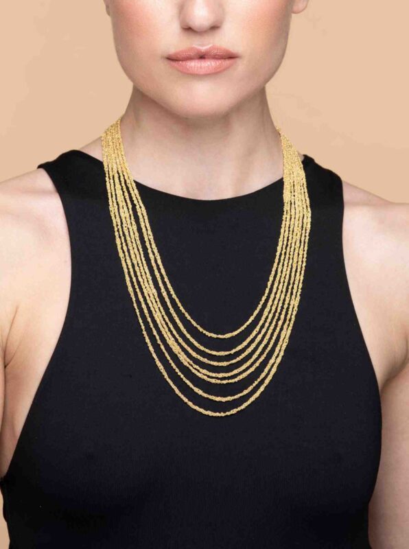 Collana-Multifilo-Argentofilato-in-argento-925-indossato
