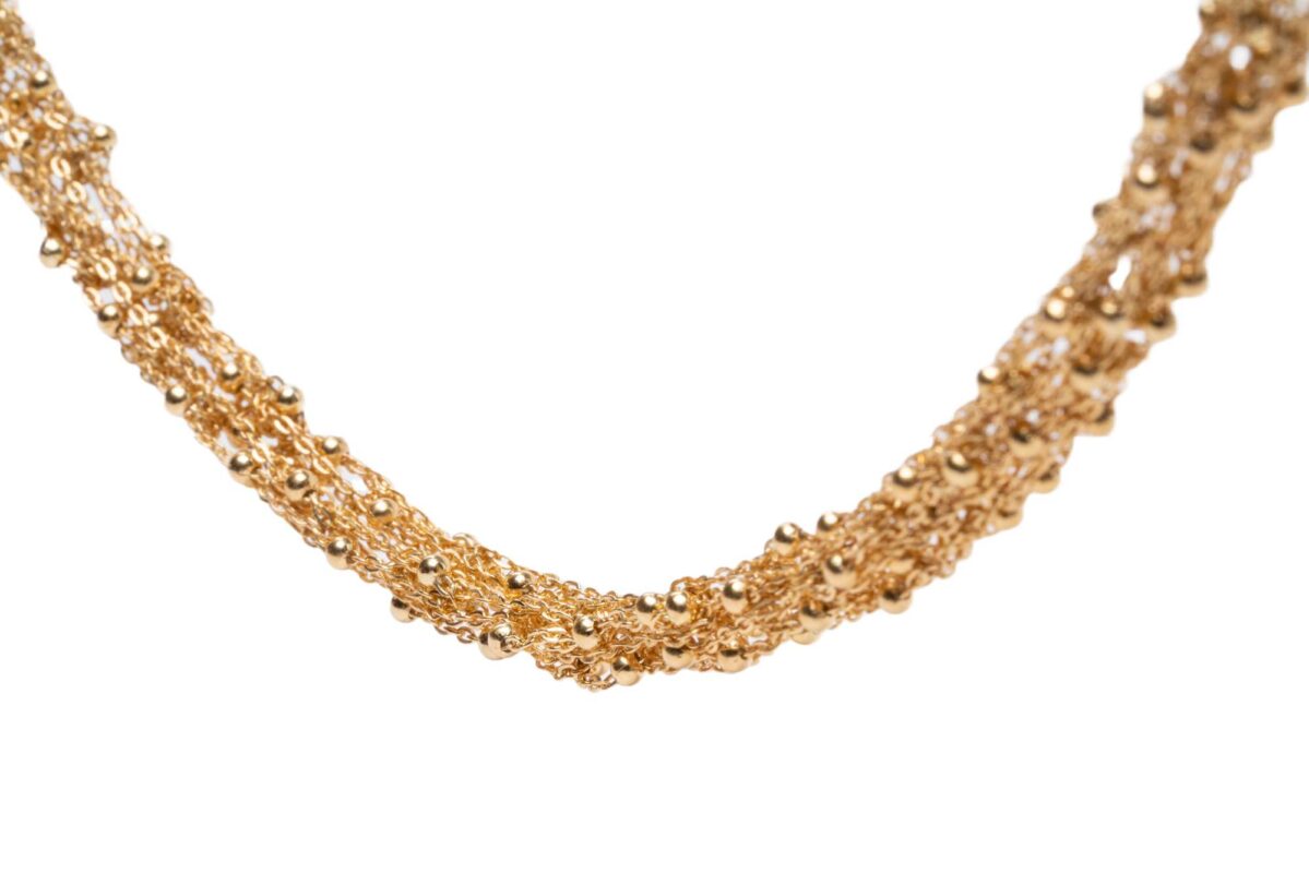 Collana-a-maglia-con-palline-Argentofilato-in-argento-925-dettaglio