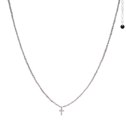 Collana-uncinetto-croce-con-zirconi-Argentofilato-in-argento-925