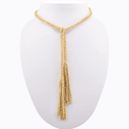 Collana Sciarpa Maglia Piccola Oro Giallo