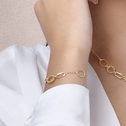 Indossato_Bracciale_Argentofilato_Crochet_Rings_Ovale_Dettaglio