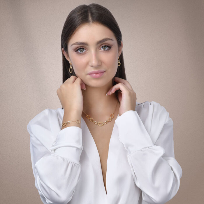 Indossato_Collana_Argentofilato_Crochet_Rings_Ovale