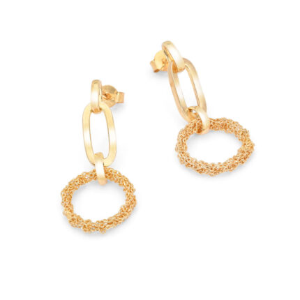 Orecchino_Argentofilato_Crochet_Rings_Cerchio_Maglia_Allungata