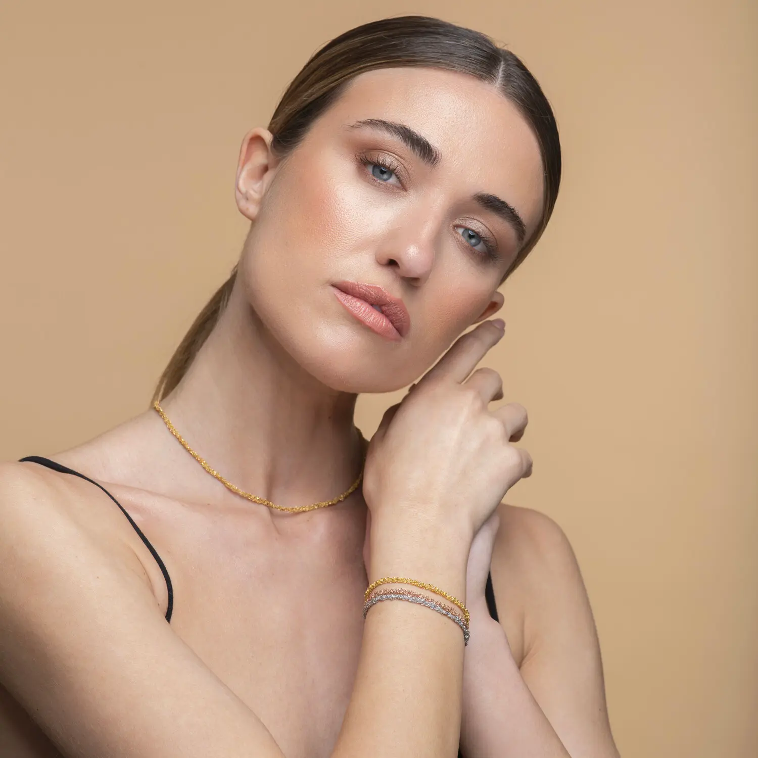 Parure sparkle 0.25 indossato Parure sparkle 0.25 indossato