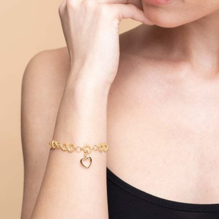 Argentofilato Bracciale catena a mano infinito